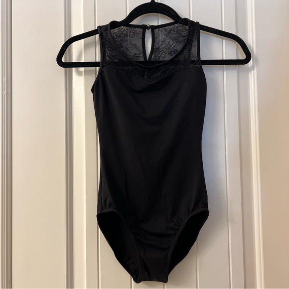 Bloch • Black Fresia Lace Back Ballet Dance Leotard • Size P/XS - Picture 4 of 6